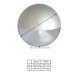 Difusor esférico policarbonato prismático pintado gris