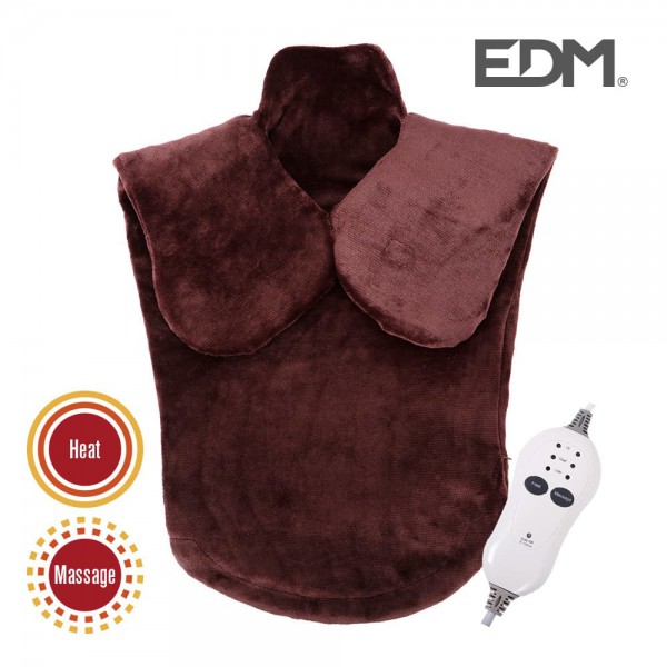 Almohadilla electrica - nuca-cervical-dorsal - con funcion masaje - 100w - edm
