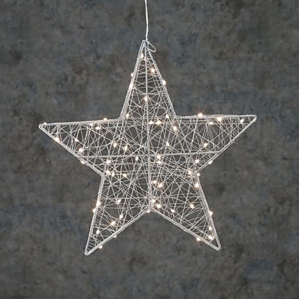 Estrella decorativa con 60leds incorporados ip44 4x38cm