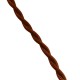 Cable textil trenzado 2x1,5 marrón