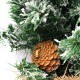 Arbolito de navidad nevado decorado 60cm 20 leds