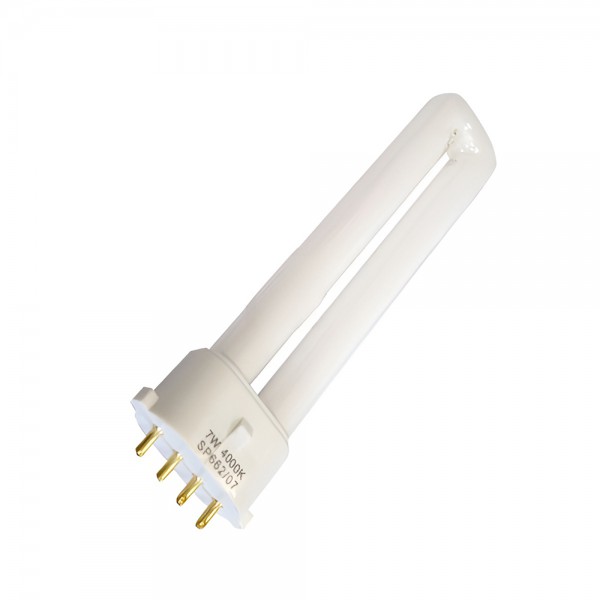 Lámpara bajo consumo PL2G7 7W luz blanca